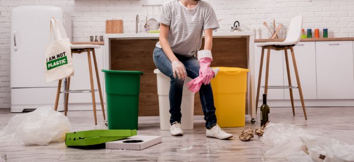 Wohnung sauber machen-Vorbereitung